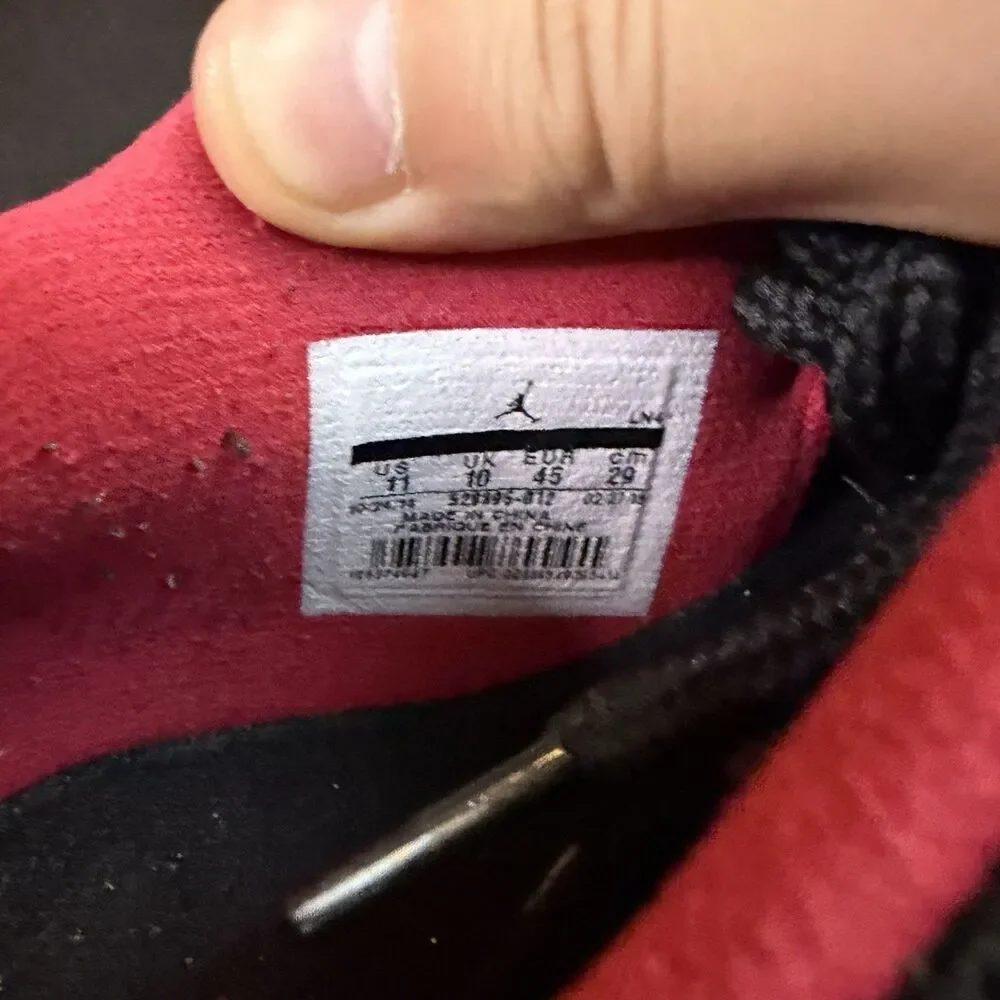 Jordan 11 Retro Lows Bred 2014 Release (528895-012) Black/Red Playoffs Size 11